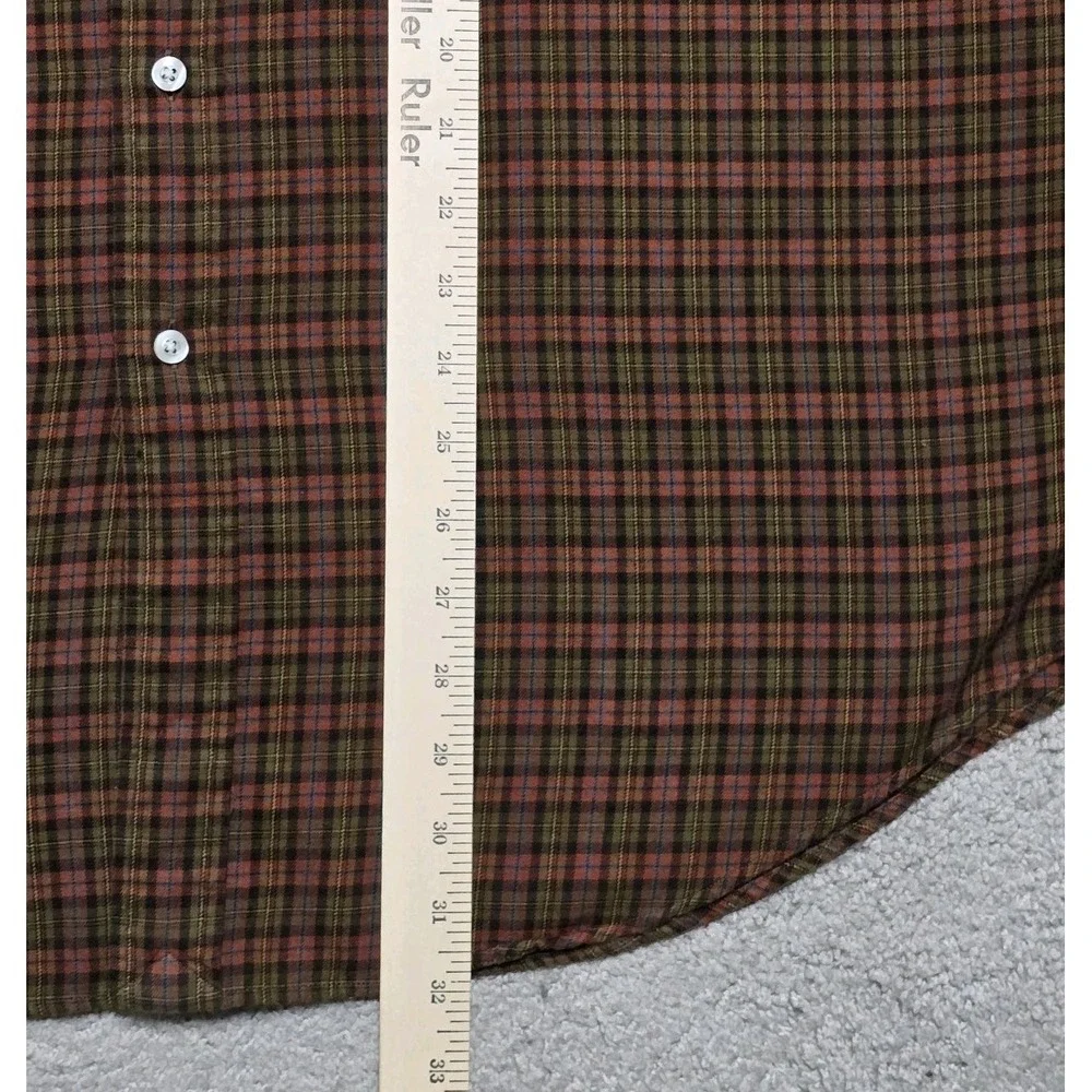 VTG Ralph Lauren Lightweight Flannel Shirt Mens‎ XL Tartan Plaid 90s Classic Fit